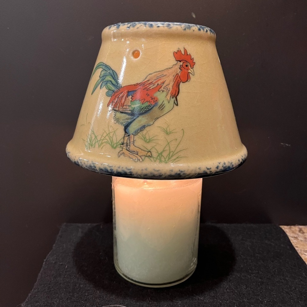 Rooster Ceramic Candle Holder - Picture 10 of 11